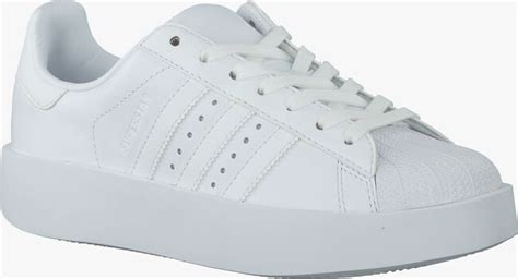 witte adidas sneakers superstar bold w